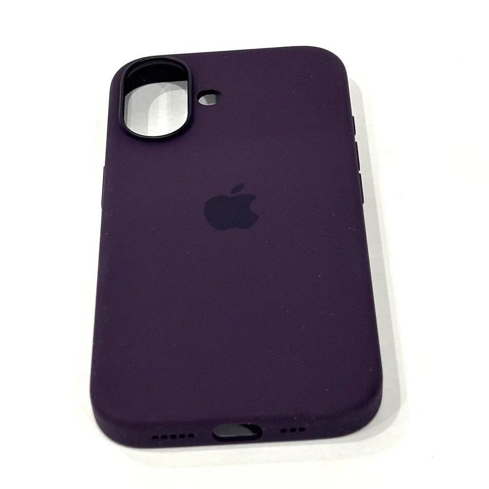 Apple iPhone 16 Silicone Case with MagSafe Plum Purple A3313 With Box